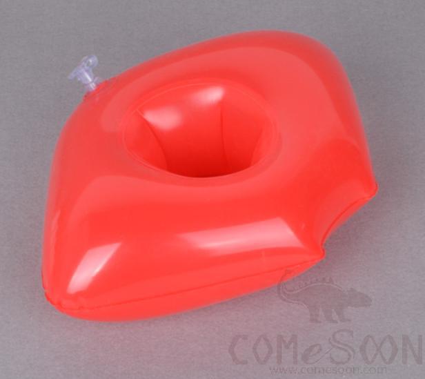 Inflatable Floating Beverage Cup Holder, Red Lips