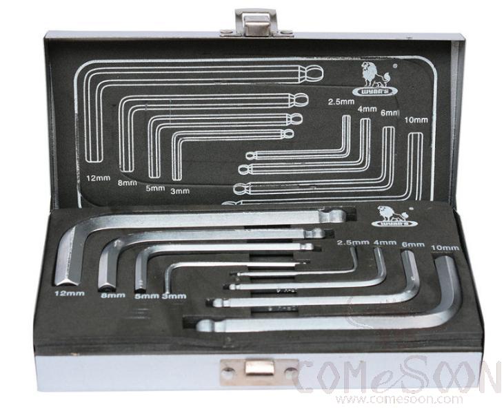 Ball Head End Hex Key Set 8pcs, Chrome Vanadium Steel