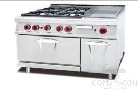 Ag900-Series  Hot Sales Gas 4-Burner Range & Griddle &gas Oven
