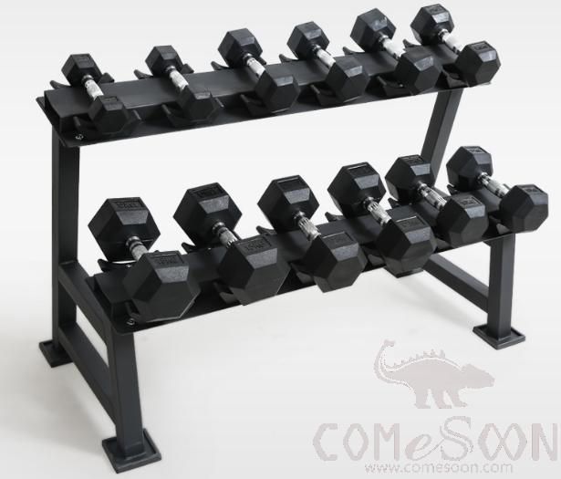 Dumbbell Rack+ 105KG Hexagonal Dumbbell Set