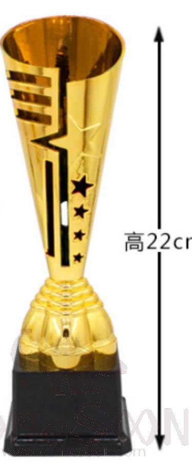 Small Plastic Trophies,
H22cm, 107G