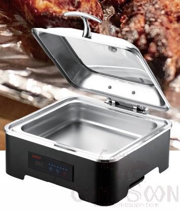 Electrical 2/3 Gn Chafer W/ Glass Lid, 5.1L, L420*W400*H230mm