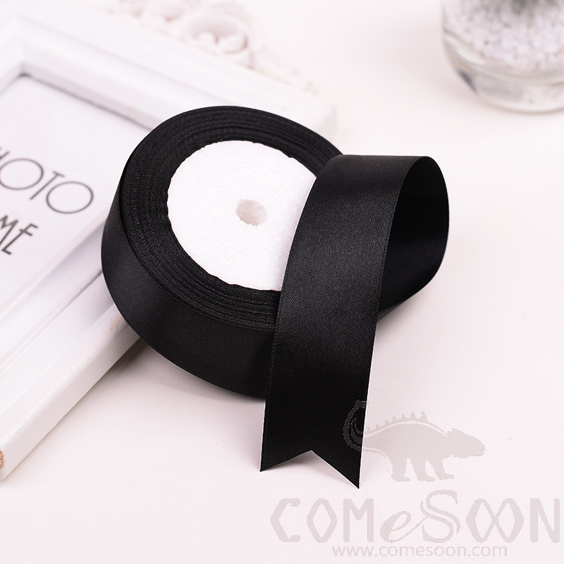 Ribbon, Polyester, Black, 75mm(W)