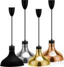 Stainless Steel Telescopic Insulation Chandelier (Sprayed Black Straight Line), 220v/250w, Φ290x215mm