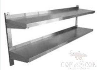Ss Wall Mounted Double Shelf, 730*330*450mm
