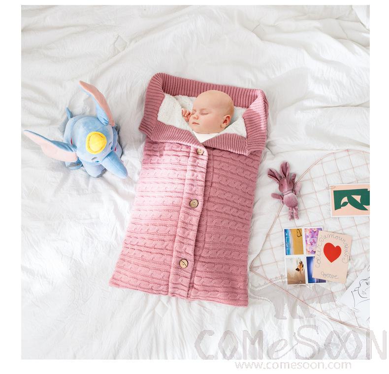 Baby Wrapped Duvet, Acrylic+ Polyester Fiber, 40*70 cm