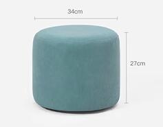 Funky Colourful Poufs Seats, Φ34*H27cm, Turquoise Green