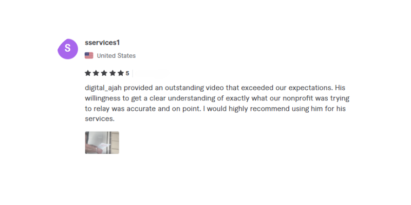 Visual Testimonial Frame