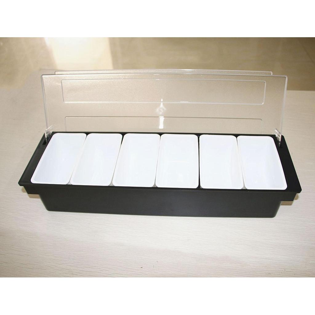 Condiment Dispenser / 6 Inserts, L50*W16*H9.5cm