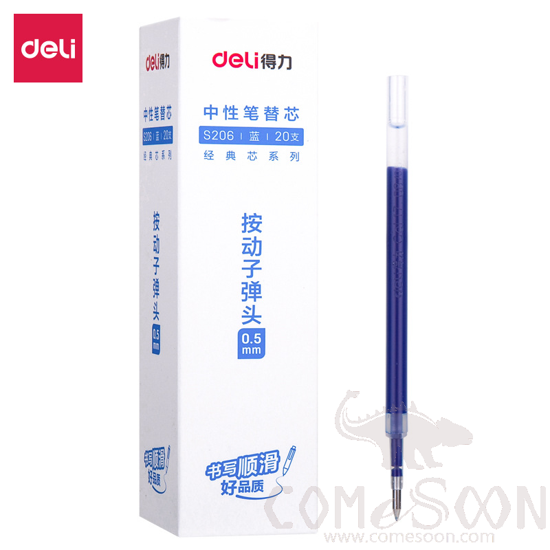 Gel Pen Refill, Blue, L110mm