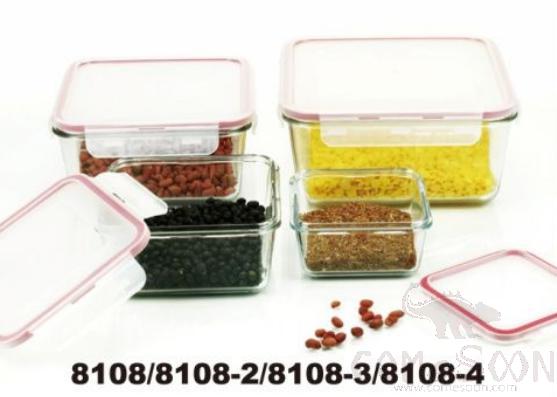 1.0 Liter Square Tempered Glass Crisper