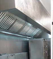 Ss Wall Mounted Range Hood with Fresh Air and All Accessories, 3330*1400*600mm
