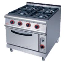 4-Burner Gas Range with Oven 800×900×(850+ 70)mm