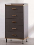 Cabinet, E1 Mdf 18 Mm; Oak Leather, Painted, Solid Wood Handles, Painted Iron Feet
, 40*60* 108 cm