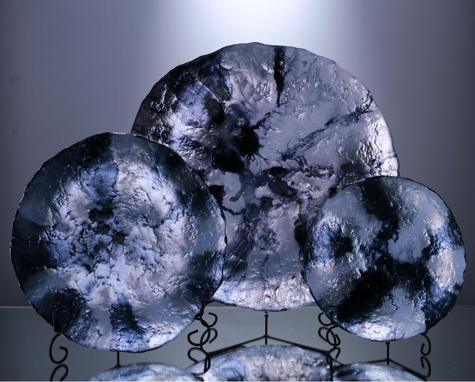 Glass Decorations/glass Plate 40*40*5cm