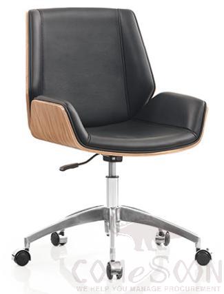 Office Chair-60mm Pu Wheel Shockproof Silent Black Wheel product image