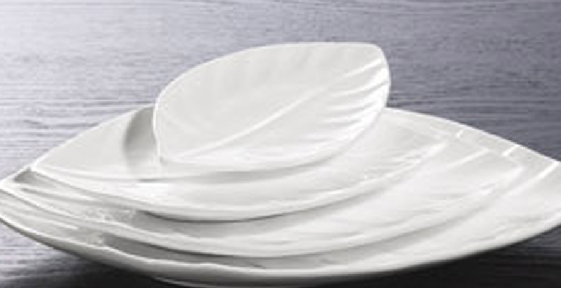10" Leaves Shaped Dish