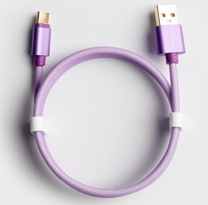 Charging Data Cable-Micro, 1m, Purple