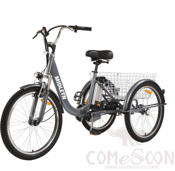 24"electric Aluminium Alloy Tricycle, 36v 250w