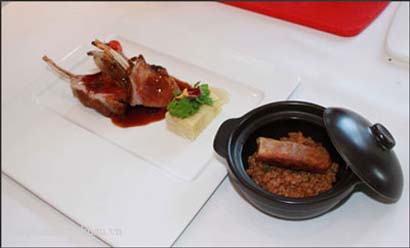 Thịt cừu rô ti kiểu Pháp