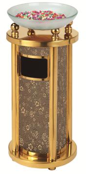 Ash Bucket, Rolled Steel+ Leather, Φ320 * H790mm