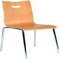 Curved Wood Dining Chair