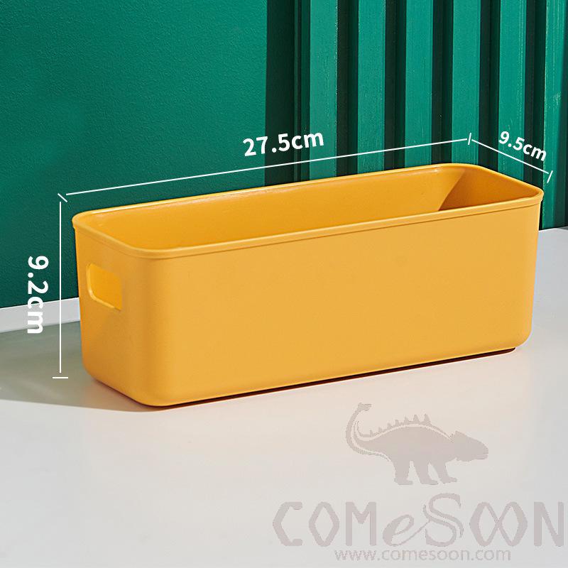 Yellow Storage Box Without Cover-9.5*27.5*9.2 cm, PP