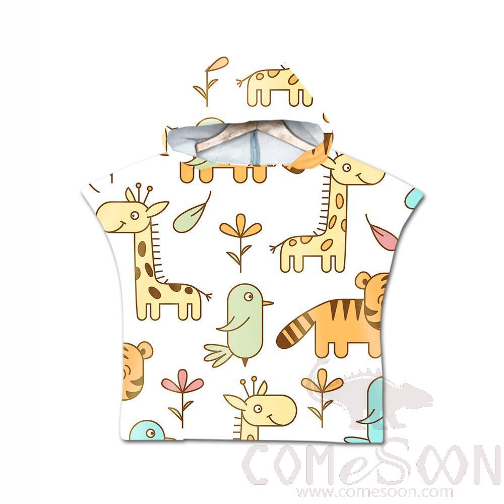 Kid's Cape Beach Towel, Microfiber, 60*80cm