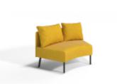 Curved double sofa A1280*780*760mm