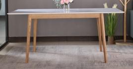 Table, Medium Density Paint+ White Oak Frame, 1700*750* 750 mm