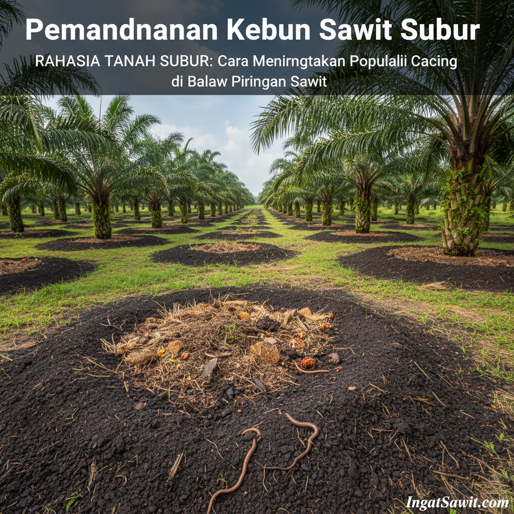 Rahasia Tanah Subur: Cara Meningkatkan Populasi Cacing di Bawah Piringan Sawit