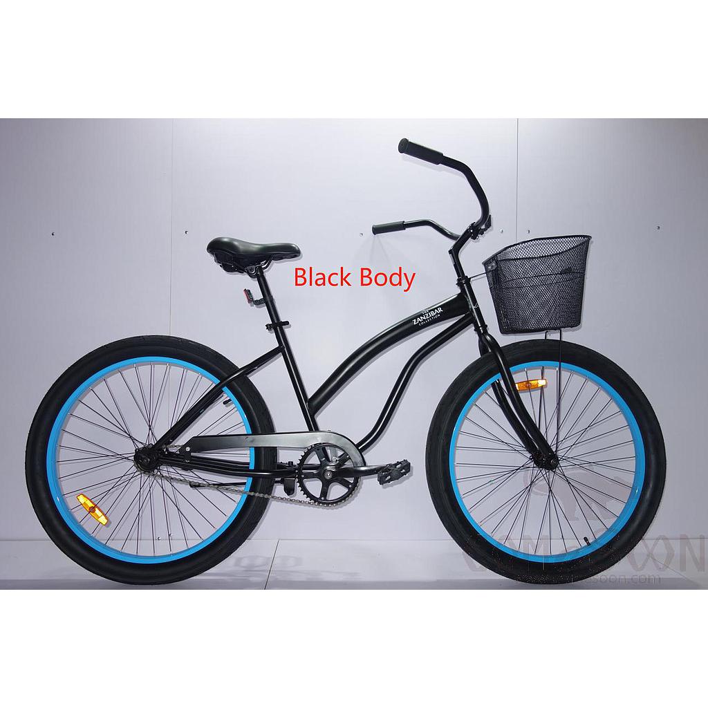 Customized Black Aluminum Alloy Beach Bike 26"
