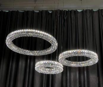 Crystal Chandelier, Stainless Steel+ Crystal, L40*H150cm product image