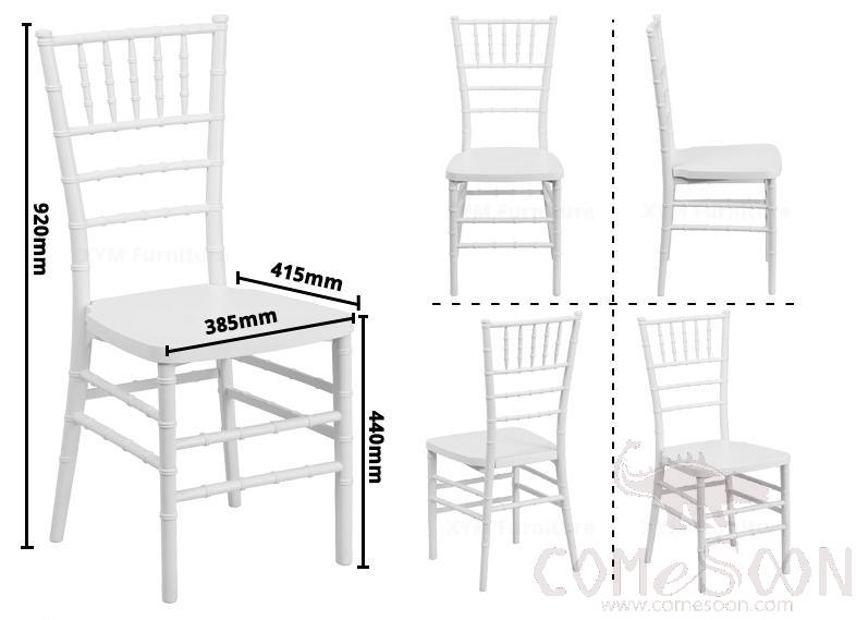 PP Plastic Dining Chair-39 * 44 * 89cm