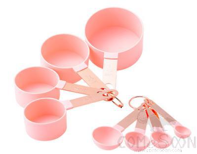 Measuring Cup & Spoon Set-Pink