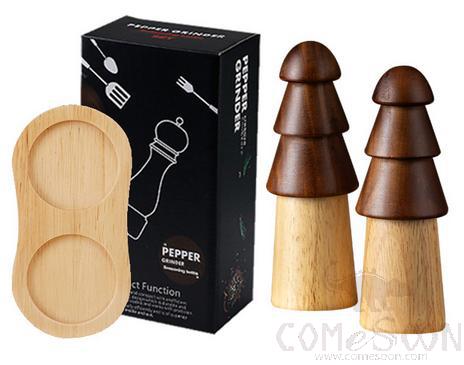 Tree Shaped Grinder Two-Piece Set L15 * W7.5 * H15.5cm