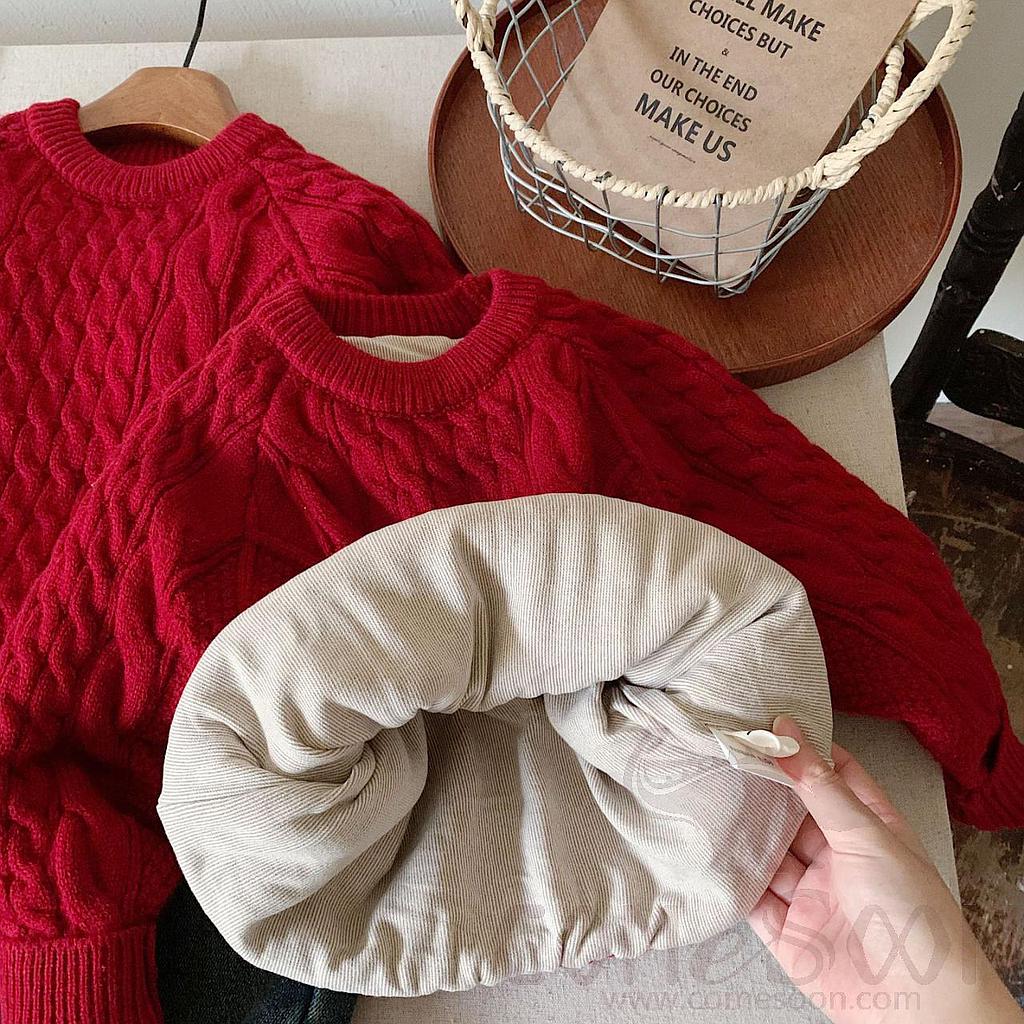 Knitted Sweater, Red, L52*W38cm