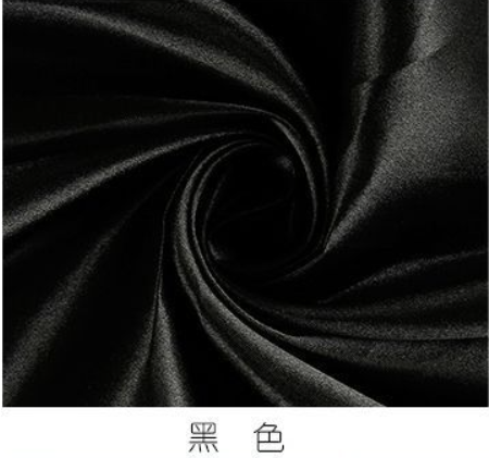 Black Fabric, 100% Polyester, Black, 150cm(W)