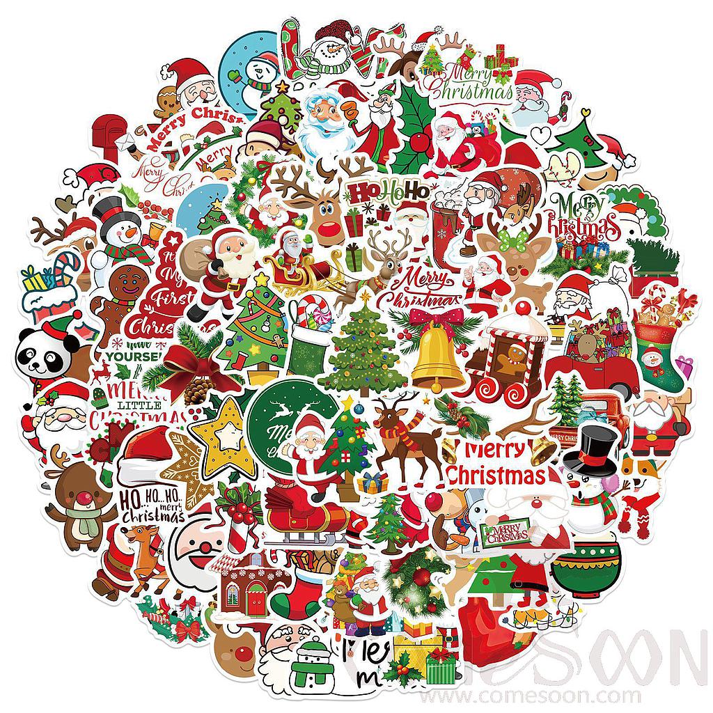 Christmas Sticker 100pcs