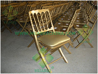 Gold Folding Wood Chiavari Chair