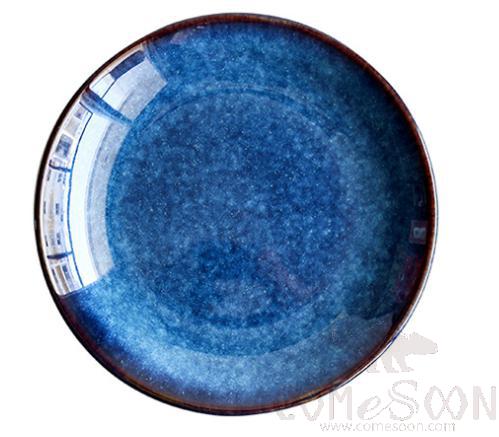 Cat's Eye  Dark Blue 10" Flat Plate