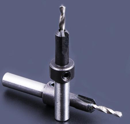 Round Shank Screw Tapered Countersink Drill Bit for Woodworking 2.8x8mm
