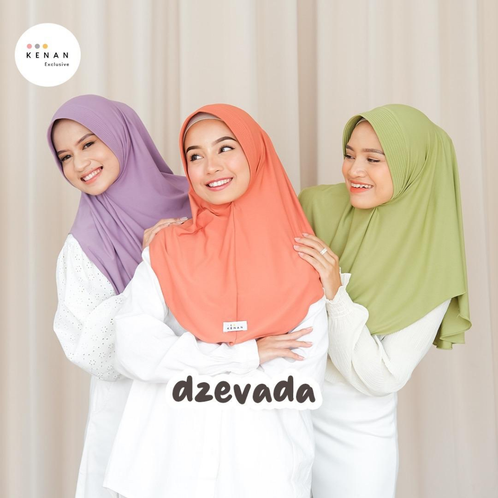 KENAN HIJAB - Bergo Daily Hamidah// DZEVADA Bahan Jersey