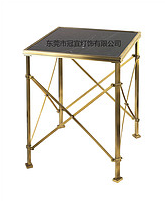 European-Style American Copper Living Room Dining Room Bedroom Table Several Coffee Table Cross Modeling Side Marble Countertop Sofa Corner