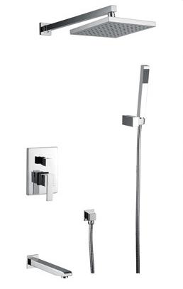 Hidden shower brass