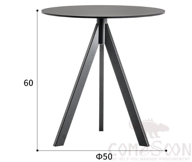 Outdoor Coffee Table-Φ50cm, Metal Frame, Φ50*60cm