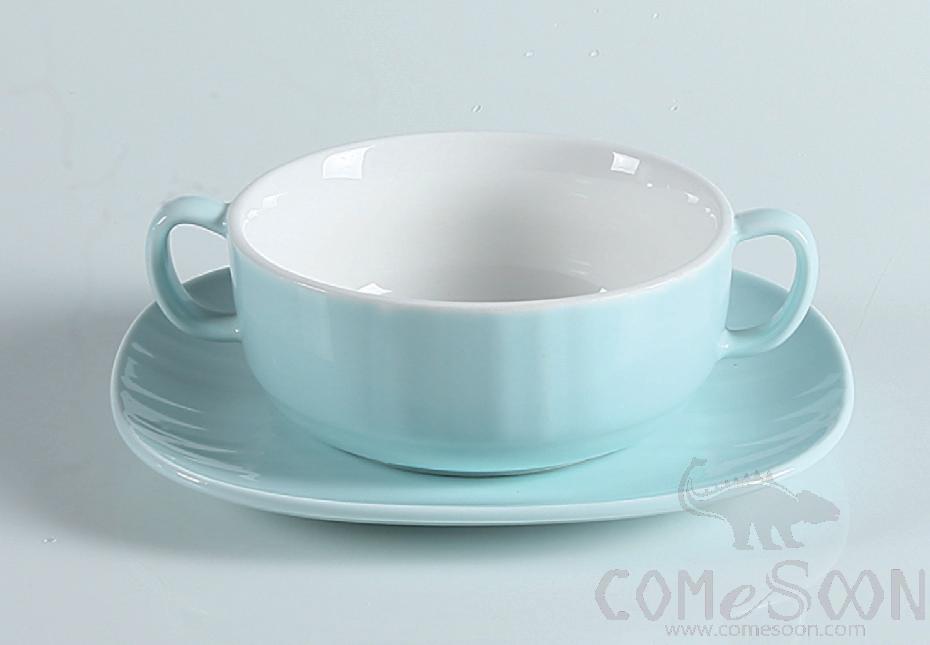 Shy Blue Series England Line Soup Bowl