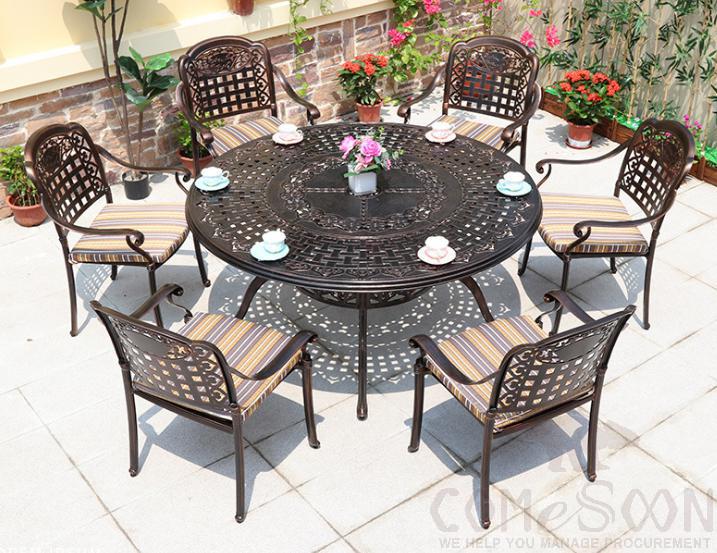 Outdoor Cast Aluminum Tables and Chairs product image