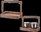Black Pearl Carrying Basket(W/O Bowl), Wood, 260*140*35*180mm