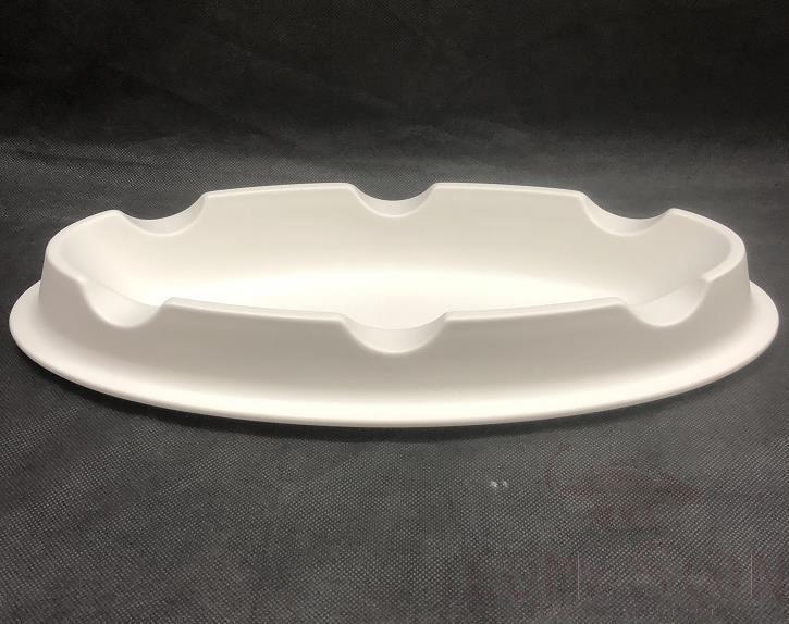 20118 Series 3# Fish Plate Stove Base - Matt White